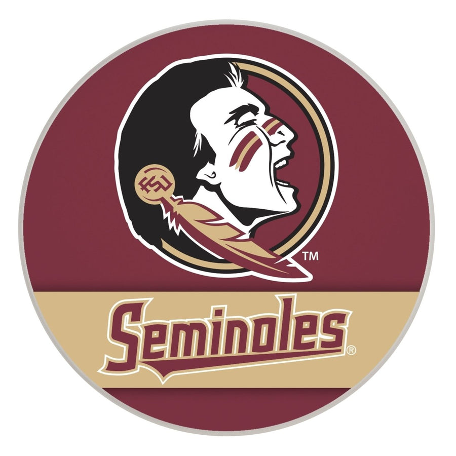 Florida State Seminoles Officially Licensed Paper Coasters (4-Pack) - VibrantFurniture-Safe Design Image 1