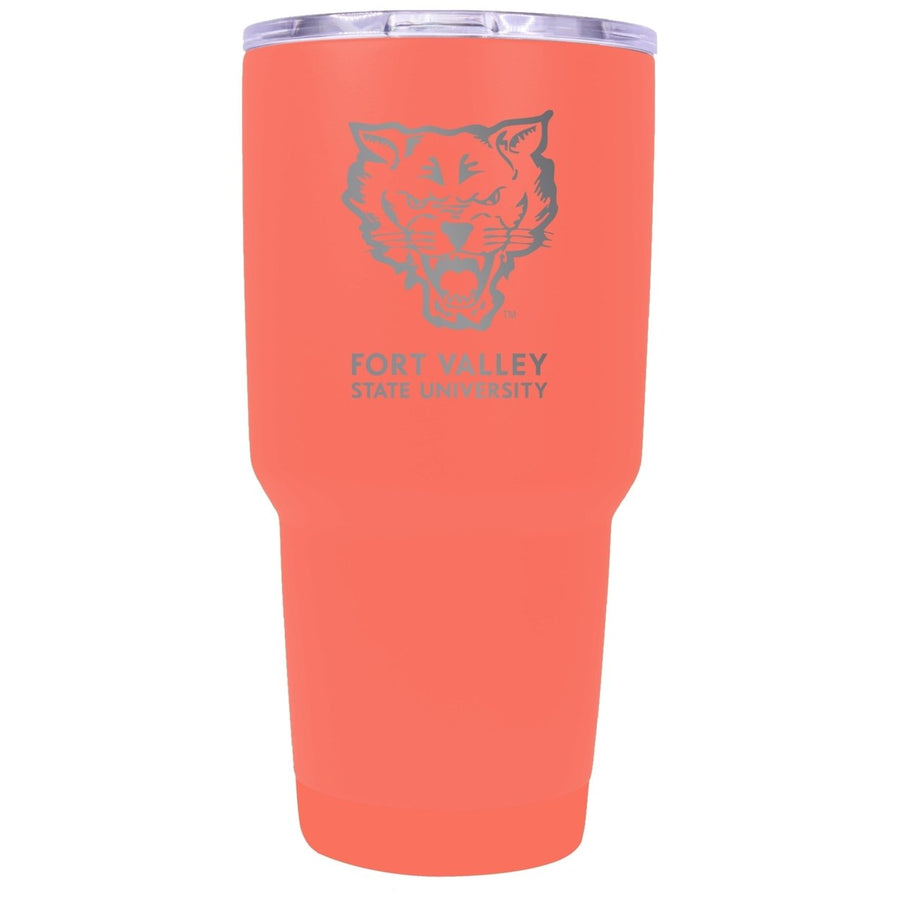 Fort Valley State University Premium Laser Engraved Tumbler - 24oz Stainless Steel Insulated Mug Choose Your Color. Image 1