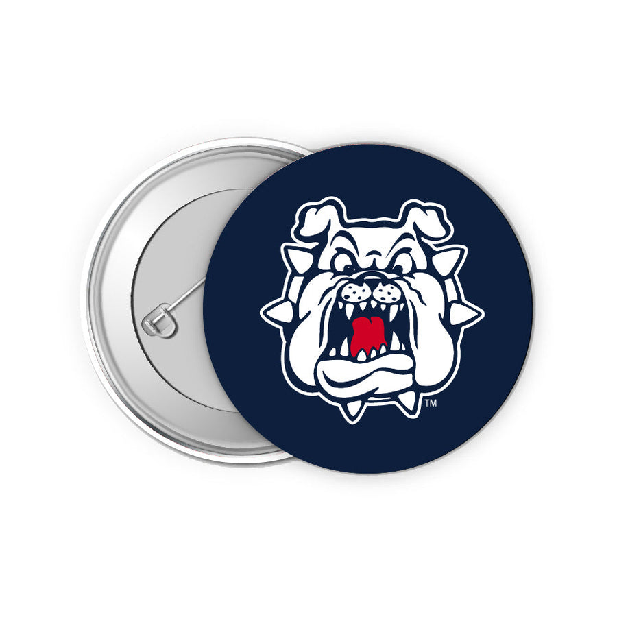 Fresno State Bulldogs 2-Inch Button Pins (4-Pack)  Show Your School Spirit Image 1