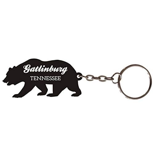 Gatlinburg Tennessee Souvenir Metal Bear Keychain Image 1