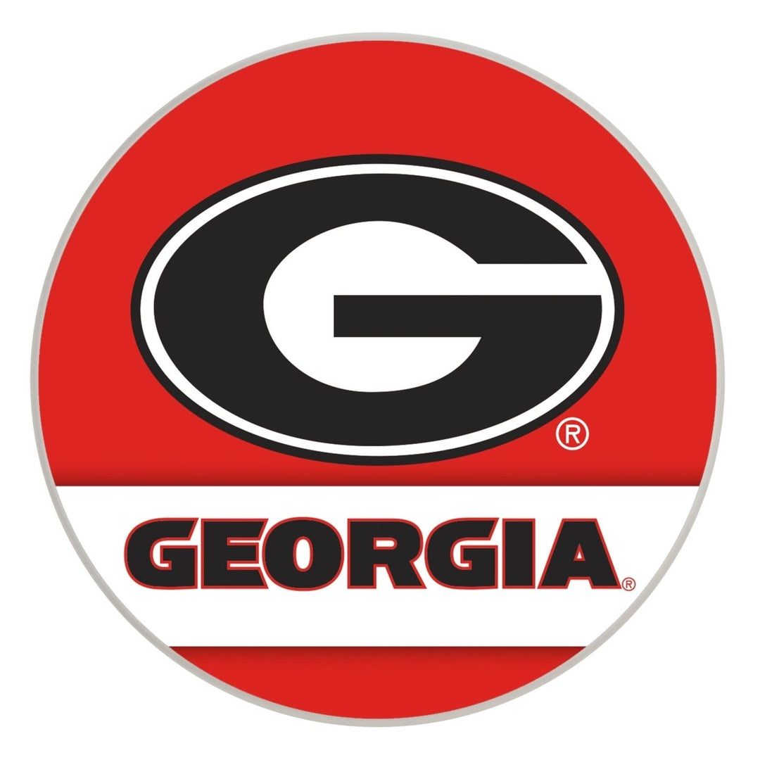 Georgia Bulldogs Officially Licensed Paper Coasters (4-Pack) - VibrantFurniture-Safe Design Image 1