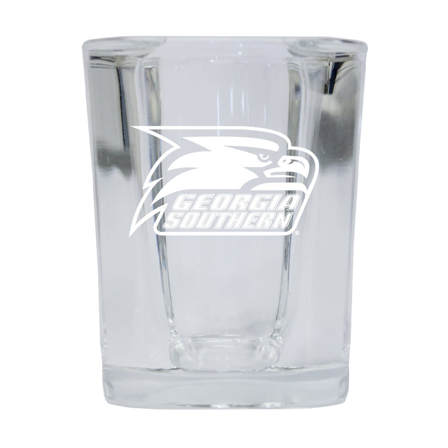 Georgia Southern Eagles NCAA Collectors Edition 2oz Square Shot Glass - Laser Etched Logo Image 1