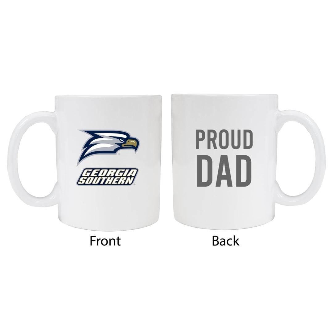 Georgia Southern Eagles Proud Dad Ceramic Coffee Mug - White Image 1