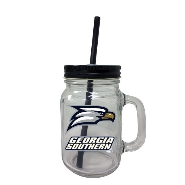 Georgia Southern University Mason Jar Glass Image 1