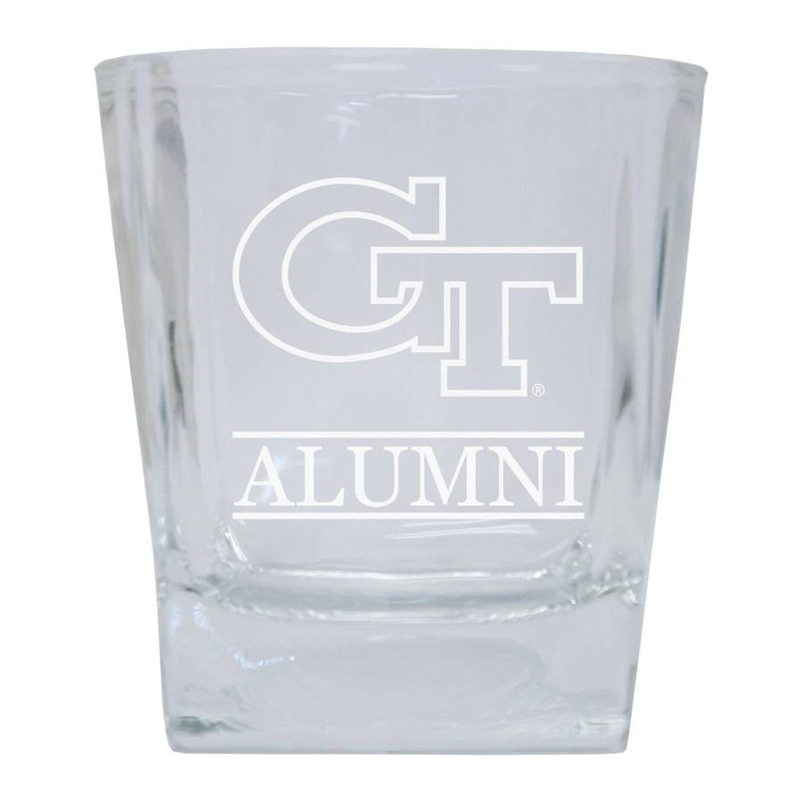 Georgia Tech Yellow Jackets 2-Pack Alumni Elegance 10oz Etched Glass Tumbler Image 1