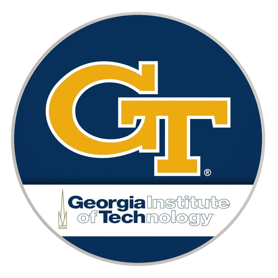 Georgia Tech Yellow Jackets Officially Licensed Paper Coasters (4-Pack) - VibrantFurniture-Safe Design Image 1