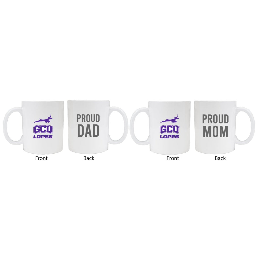 Grand Canyon University Lopes Proud Mom And Dad White Ceramic Coffee Mug 2 pack (White) Image 1