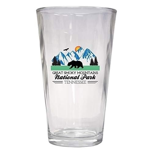 Great Smoky Mountains Tennessee Pint Glass Image 1