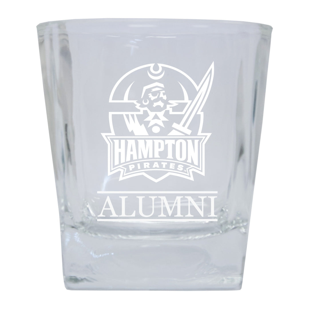 Hampton University 2-Pack Alumni Elegance 10oz Etched Glass Tumbler Image 1