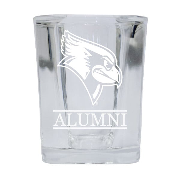 NCAA Illinois State Redbirds Alumni 2oz Laser Etched Square Shot Glass Image 1