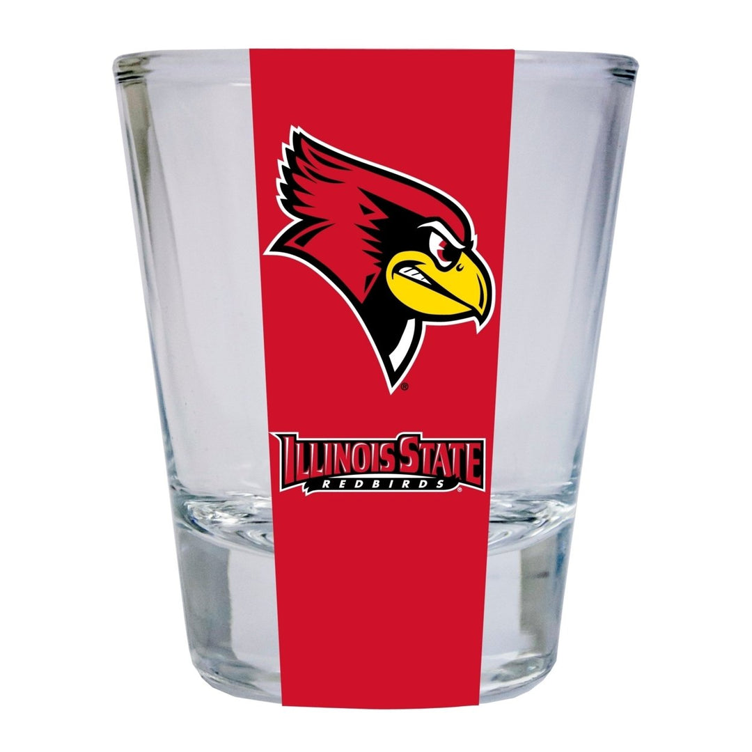 Illinois State Redbirds NCAA Legacy Edition 2oz Round Base Shot Glass Clear Image 1