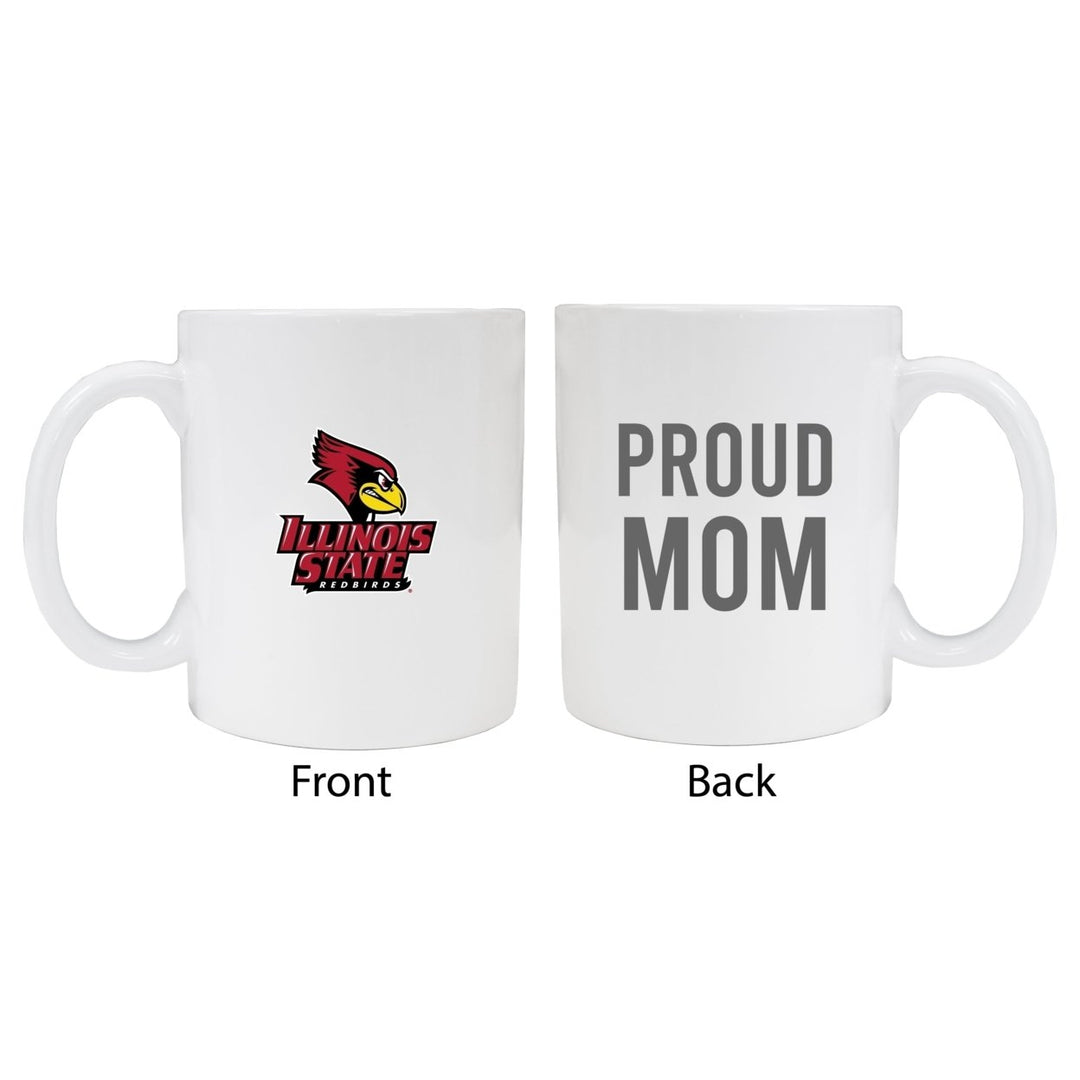Illinois State Redbirds Proud Mom Ceramic Coffee Mug - White (2 Pack) Image 1