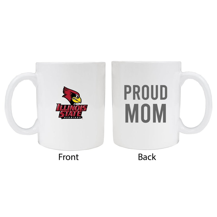 Illinois State Redbirds Proud Mom Ceramic Coffee Mug - White Image 1