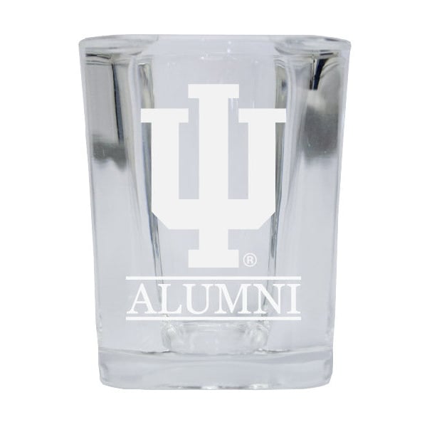 Indiana Hoosiers Alumni Etched Square Shot Glass Image 1