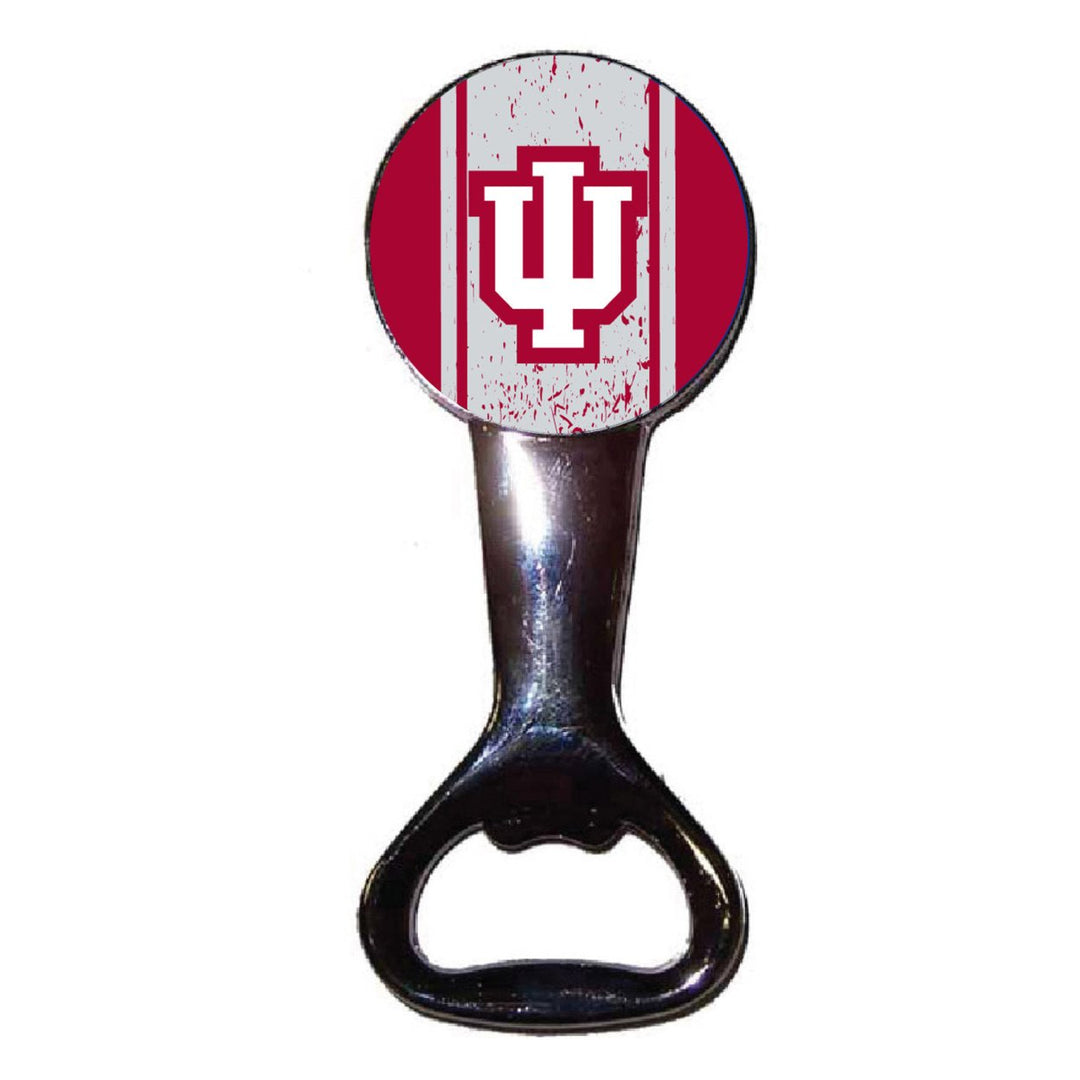 Indiana Hoosiers Officially Licensed Magnetic Metal Bottle Opener - Tailgate and Kitchen Essential Image 1