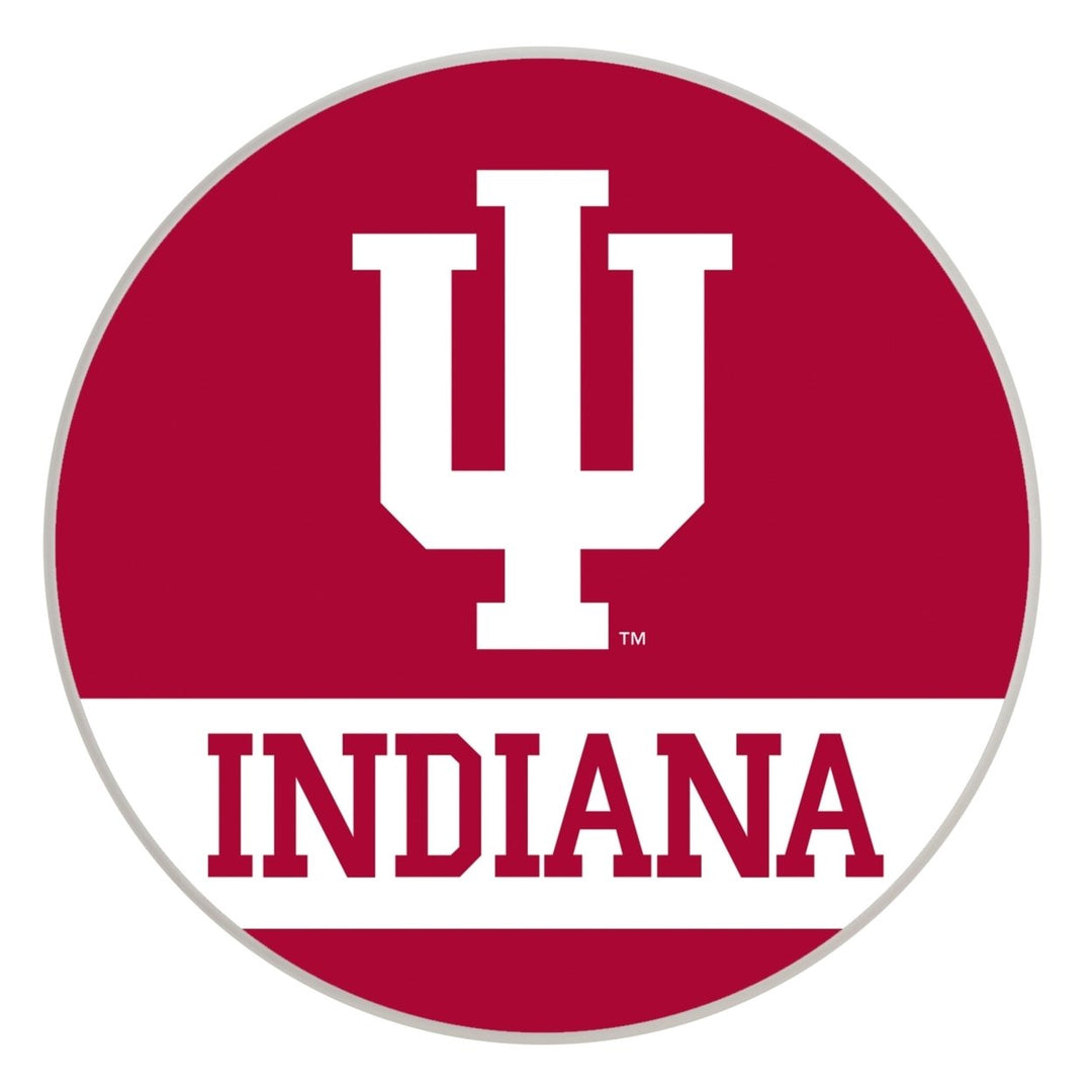 Indiana Hoosiers Officially Licensed Paper Coasters (4-Pack) - Vibrant Furniture-Safe Design Image 1