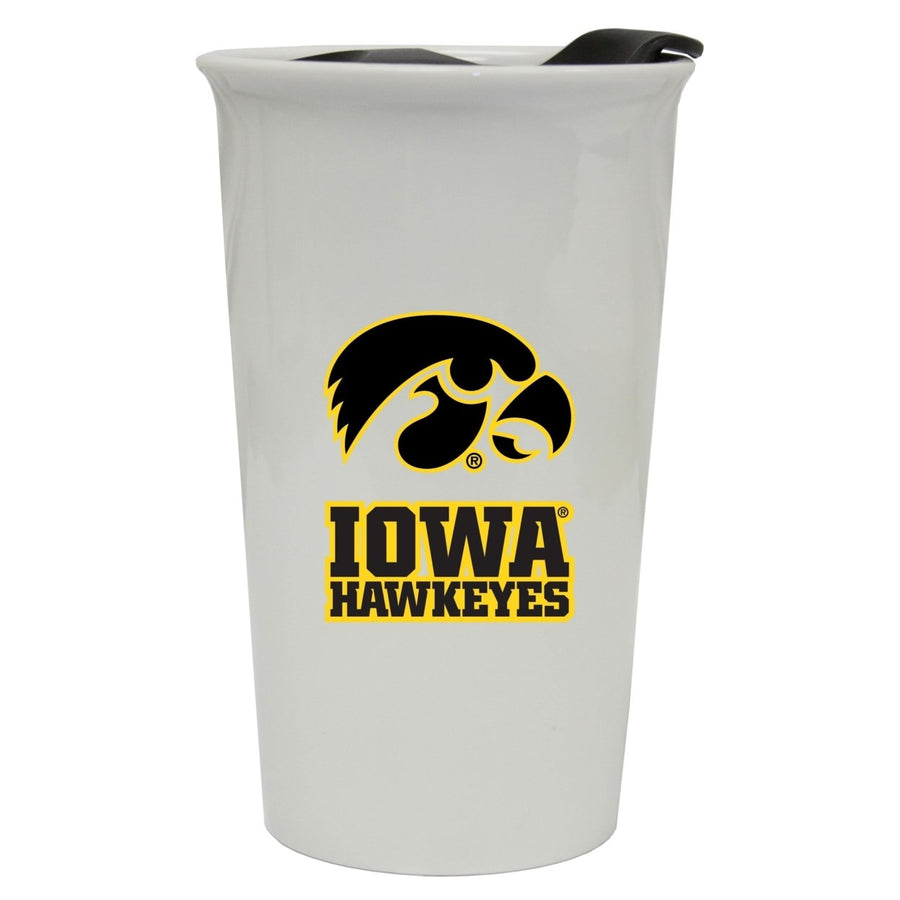 Iowa Hawkeyes Double Walled Ceramic Tumbler Image 1