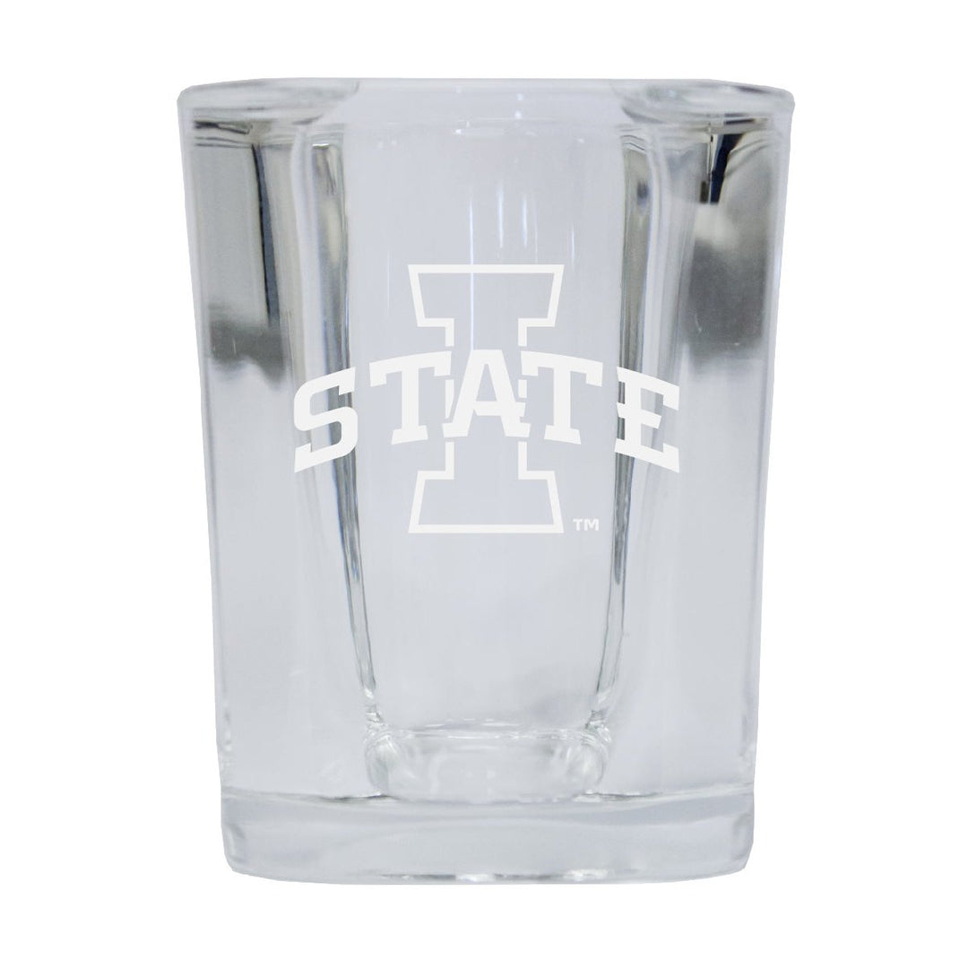 Iowa State Cyclones NCAA Collectors Edition 2oz Square Shot Glass - Laser Etched Logo Image 1