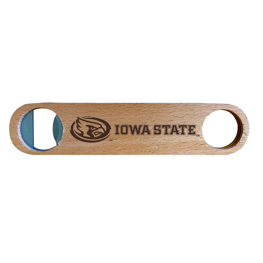 Iowa State Cyclones NCAA Elegant Laser-Etched Wooden Bottle Opener - Collegiate Bar Accessory Image 1