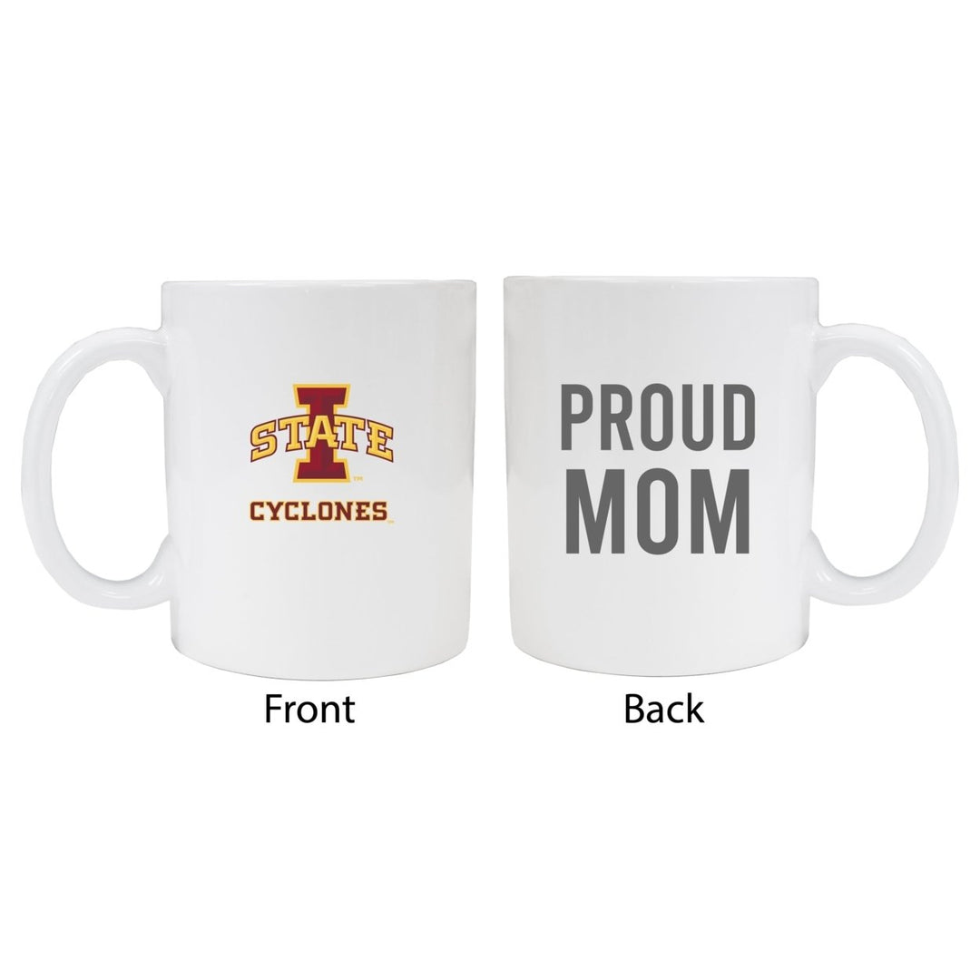 Iowa State Cyclones Proud Mom Ceramic Coffee Mug - White Image 1