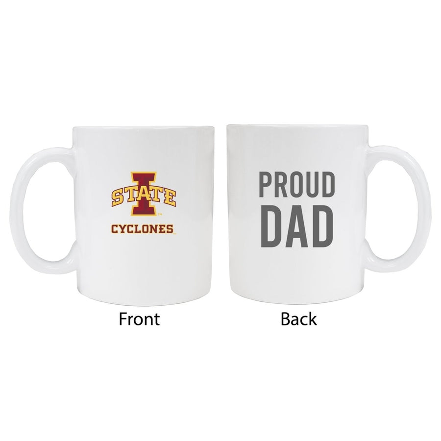 Iowa State Cyclones Proud Dad Ceramic Coffee Mug - White Image 1