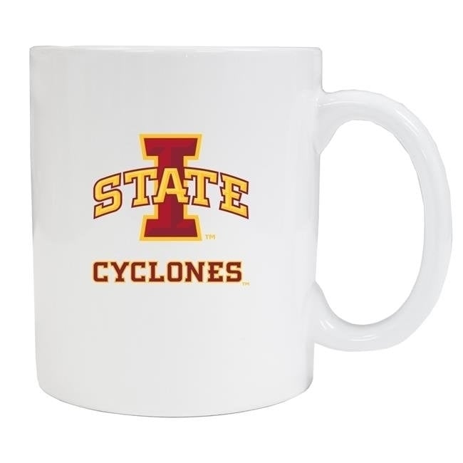 Iowa State Cyclones White Ceramic NCAA Fan Mug 2-Pack (White) Image 1