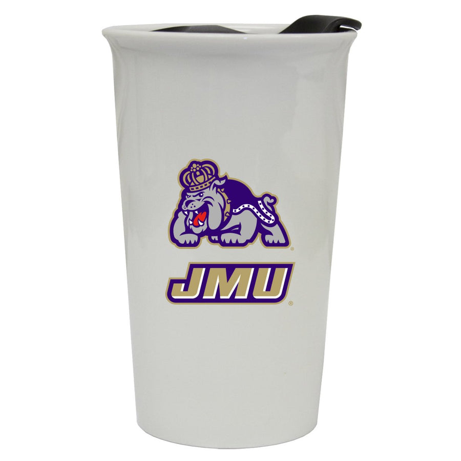 James Madison University Foundation Double Walled Ceramic Tumbler Image 1