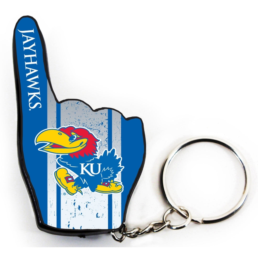 Kansas Jayhawks 1 Fan Keychain Image 1