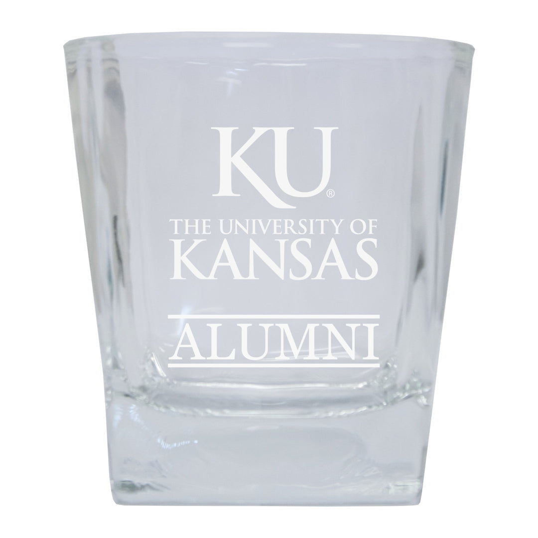 Kansas Jayhawks Alumni Elegance - 5 oz Etched Shooter Glass Tumbler Image 1