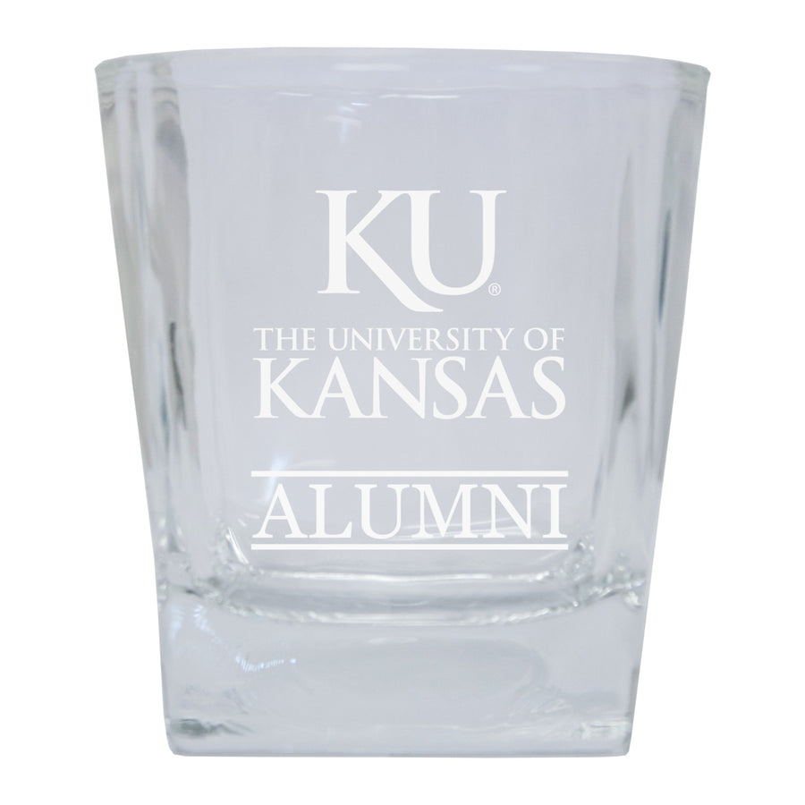 Kansas Jayhawks Alumni Elegance - 5 oz Etched Shooter Glass Tumbler Image 1