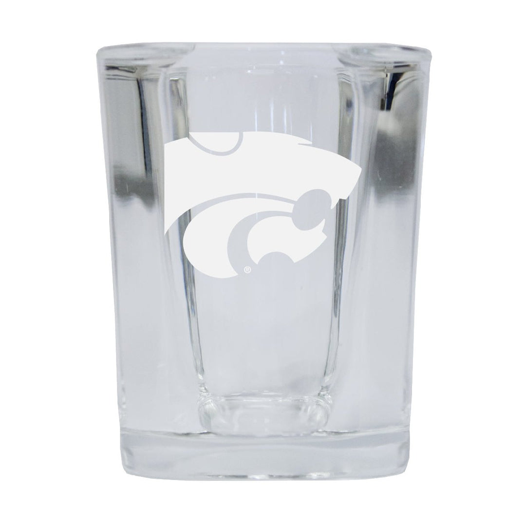 Kansas State Wildcats NCAA Collectors Edition 2oz Square Shot Glass - Laser Etched Logo Image 1