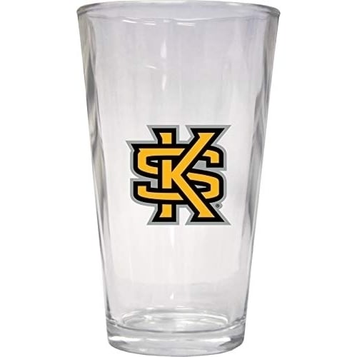 NCAA Kennesaw State University Officially Licensed Logo Pint Glass  Classic Collegiate Beer Glassware Image 1