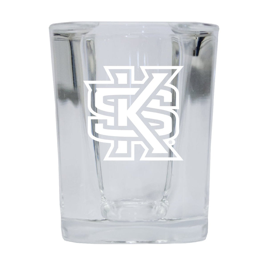 Kennesaw State University NCAA Collectors Edition 2oz Square Shot Glass - Laser Etched Logo Image 1