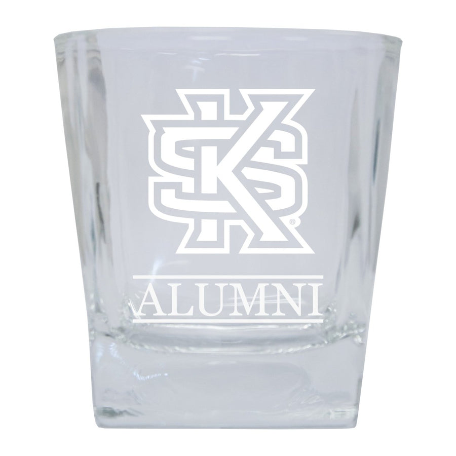 Kennesaw State University 2-Pack Alumni Elegance 10oz Etched Glass Tumbler Image 1