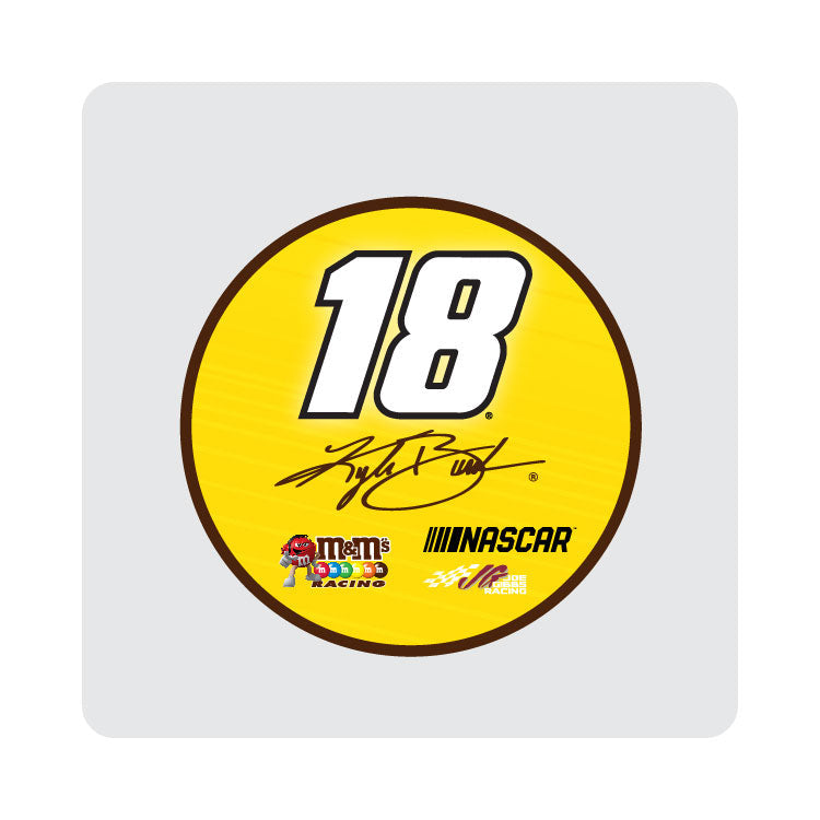 Kyle Busch 18 Acrylic Coaster 2-Pack For 2020 Image 1