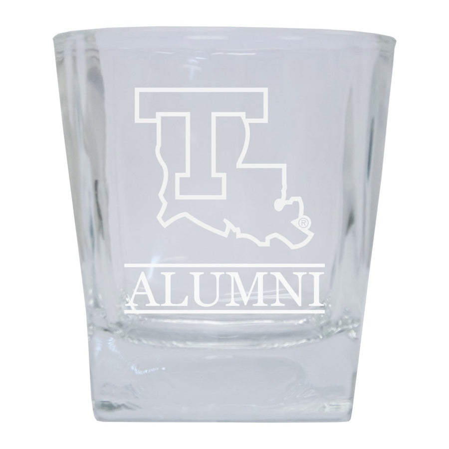 Louisiana Tech Bulldogs 2-Pack Alumni Elegance 10oz Etched Glass Tumbler Image 1