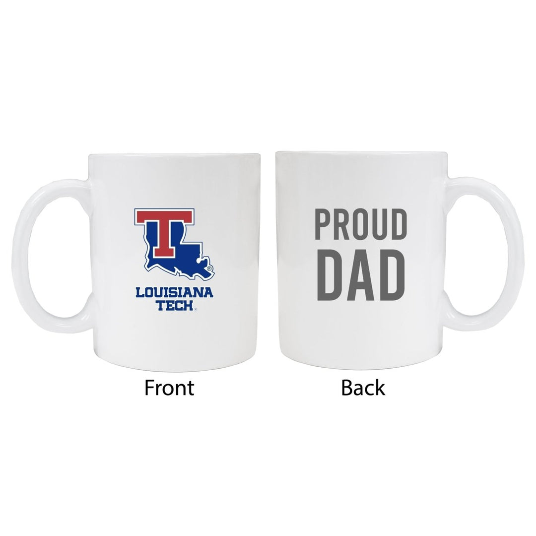 Louisiana Tech Bulldogs Proud Dad Ceramic Coffee Mug - White Image 1