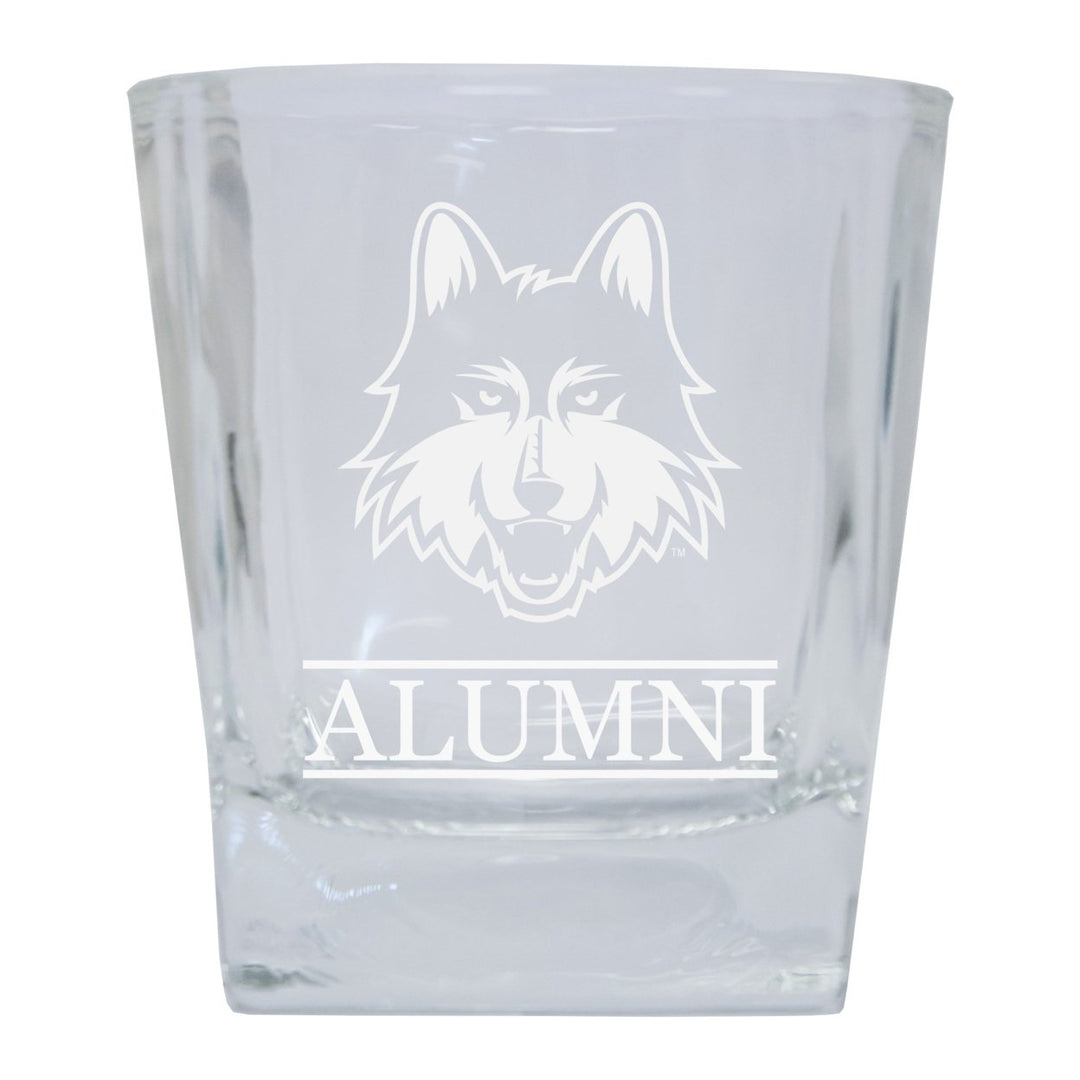 Loyola University Ramblers 2-Pack Alumni Elegance 10oz Etched Glass Tumbler Image 1