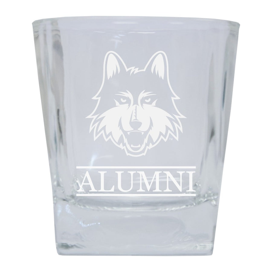 Loyola University Ramblers 2-Pack Alumni Elegance 10oz Etched Glass Tumbler Image 1