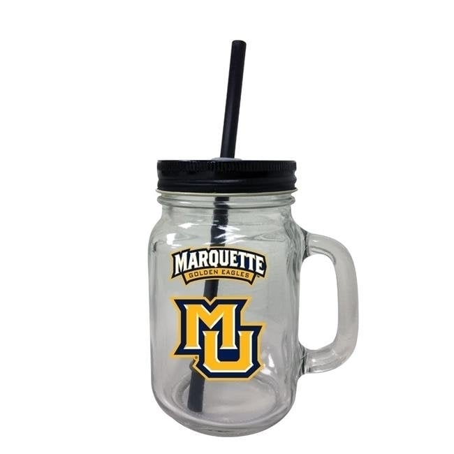 Marquette University Mason Jar Glass Image 1