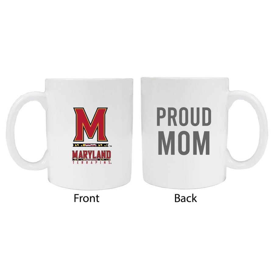 Maryland Terrapins Proud Mom Ceramic Coffee Mug - White Image 1