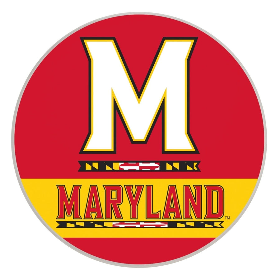 Maryland Terrapins Officially Licensed Paper Coasters (4-Pack) - VibrantFurniture-Safe Design Image 1