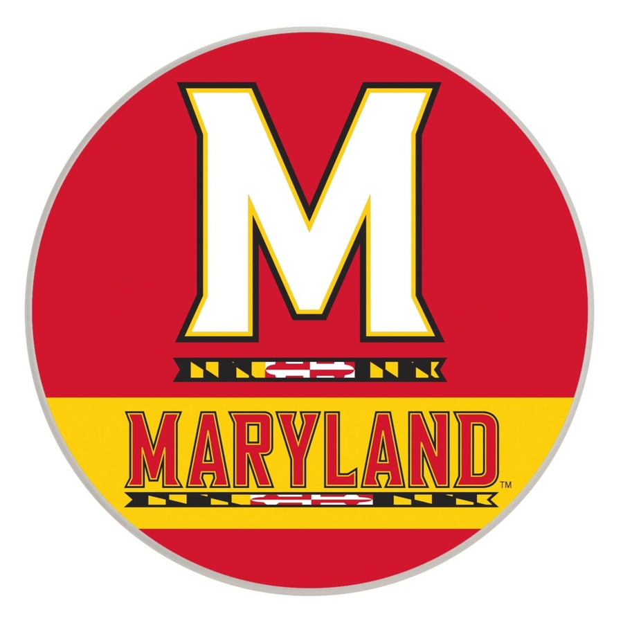 Maryland Terrapins Officially Licensed Paper Coasters (4-Pack) - Vibrant Furniture-Safe Design Image 1