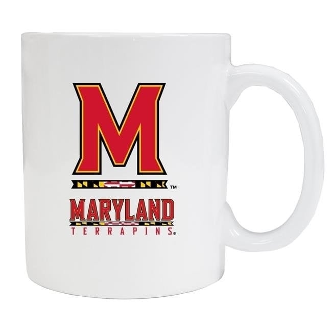 Maryland Terrapins White Ceramic NCAA Fan Mug 2-Pack (White) Image 1