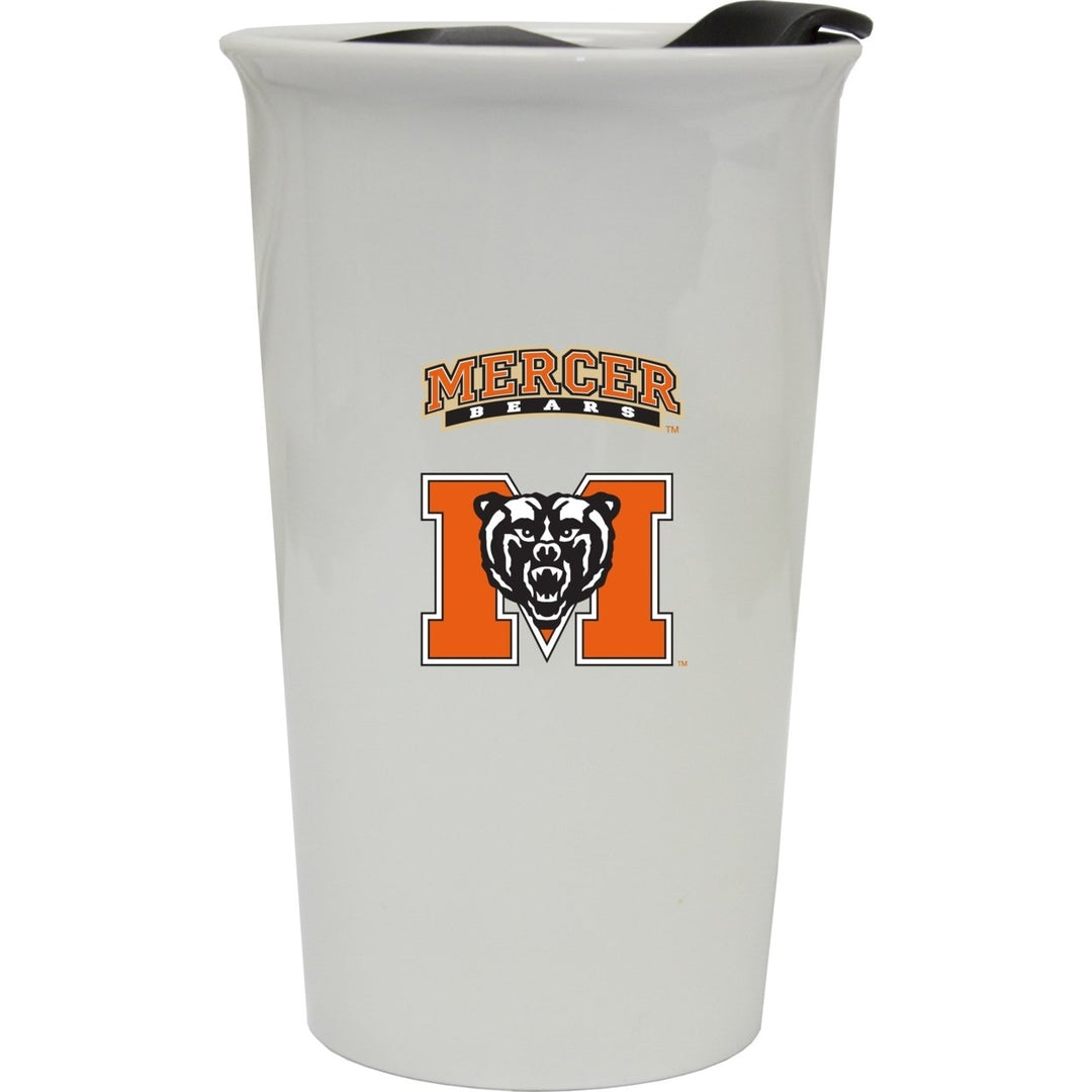 Mercer University Double Walled Ceramic Tumbler Image 1