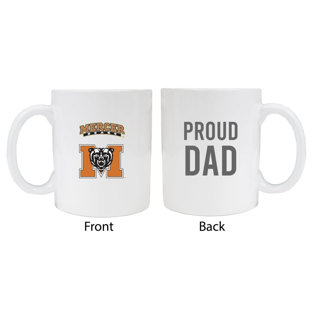 Mercer University Proud Dad Ceramic Coffee Mug - White Image 1