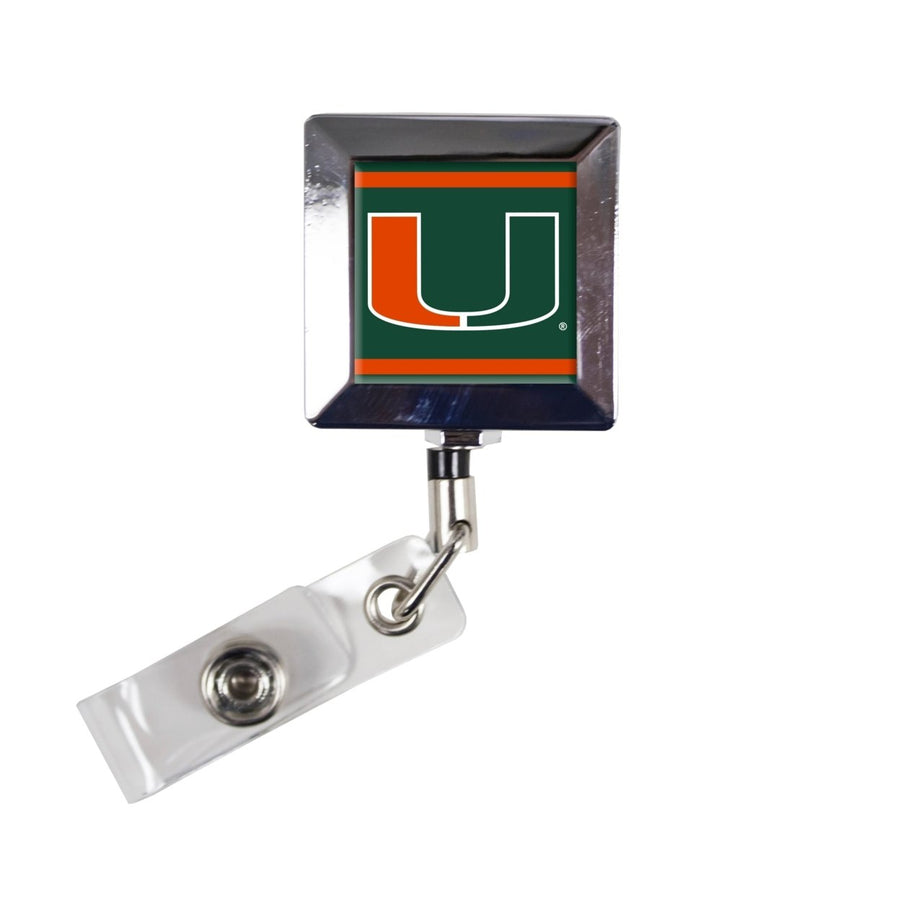 Miami Hurricanes 2-Pack Retractable Badge Holder Image 1