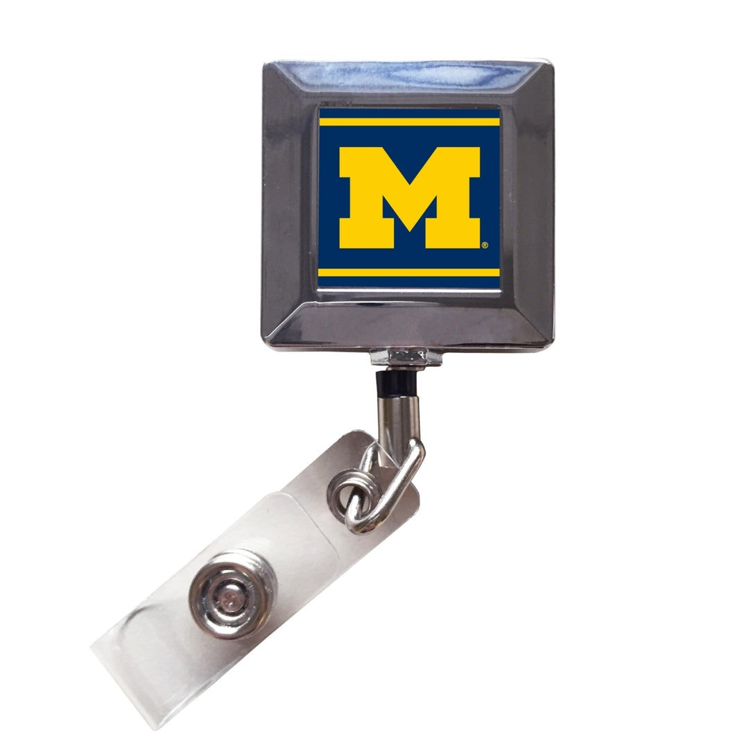 Michigan Wolverines 2-Pack Retractable Badge Holder Image 1