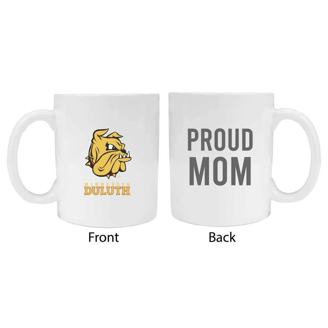 Minnesota Duluth Bulldogs Proud Mom Ceramic Coffee Mug - White (2 Pack) Image 1