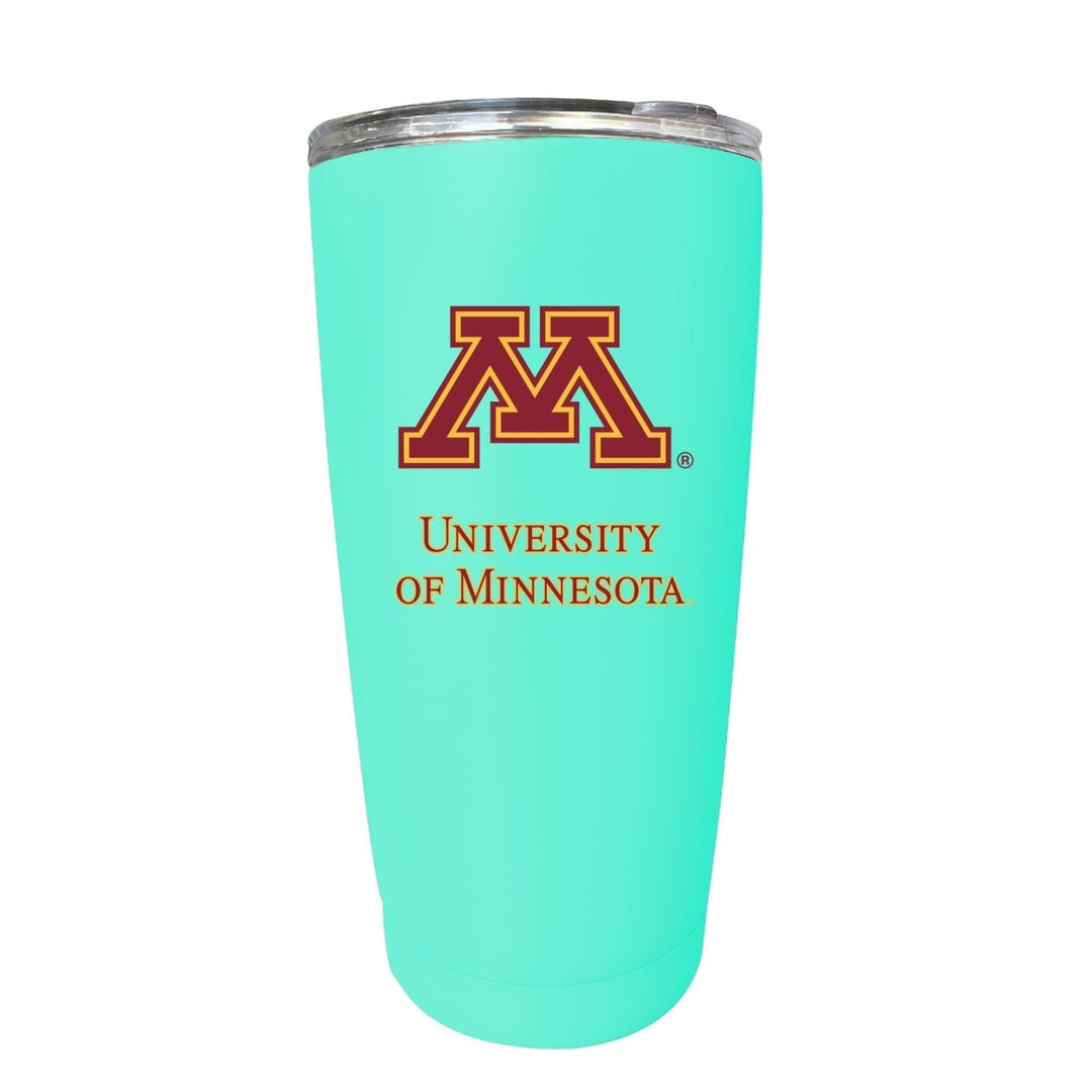 Minnesota Gophers NCAA Insulated Tumbler - 16oz Stainless Steel Travel Mug Choose Your Color Image 1